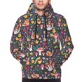 thumbnail image 4 of Hoodies for Men - Mushrooms Snails Butterflies Long Sleeve Comfrt Men'S Fashion Hoodies & Sweatshirts, Sweatshirts for Men Hoodies Pullover Clothing Clothes with Pouch, 4 of 7