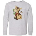 thumbnail image 3 of Inktastic Corky Cow Long Sleeve Youth T-Shirt, 3 of 5
