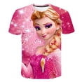 thumbnail image 2 of Regalos de cumpleaños para niña, camisetas de Frozen de dibujos animados para niñas, camisetas gráficas para niños, ropa estampada de verano, camisetas casuales de manga corta Tees10T Gao Jinjia LED, 2 of 2