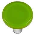 thumbnail image 1 of Hot Knobs HK1018-KRA Transparent Ressort Vert Rond Verre Armoire Bouton - Aluminium Poteau, 1 of 1