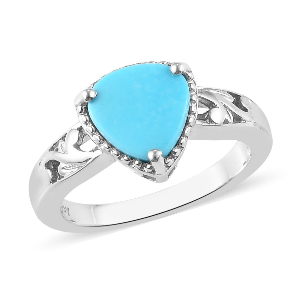 Beautiful shiny new crystal turquoise ring