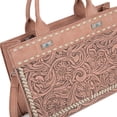 thumbnail image 5 of Montana West Vintage Western Handbag Exquisite Tooling, Unique Prints & Whipstitch Craftsmanship, Dark Pink, 5 of 6
