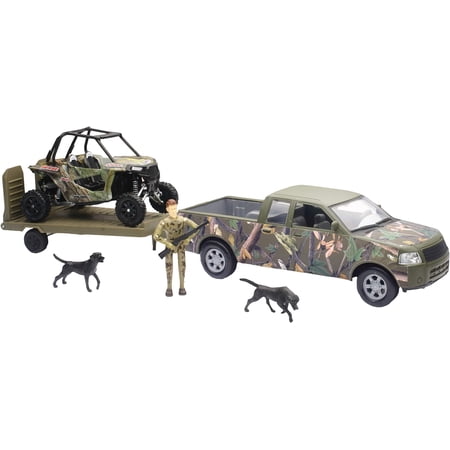 New-Ray Green Camo Pickup Truck with Polaris Razor and Figure Set price history on PriceWatchPro