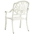 thumbnail image 2 of vidaXL 5 Piece Bistro Set Cast Aluminium White, 2 of 5