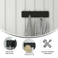thumbnail image 6 of Emma + Oliver Black Rustic Wall Hanging Storage Rack with 5 Hooks for Entryway, Kitchen, Bathroom and More, 6 of 11