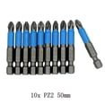 thumbnail image 1 of 10pcs 50mm Non Slip Screwdriver Bit Magnetic Single Head PH1/PH2/PH3/for PZ1/for PZ2/PZ3 PZ2, 1 of 5