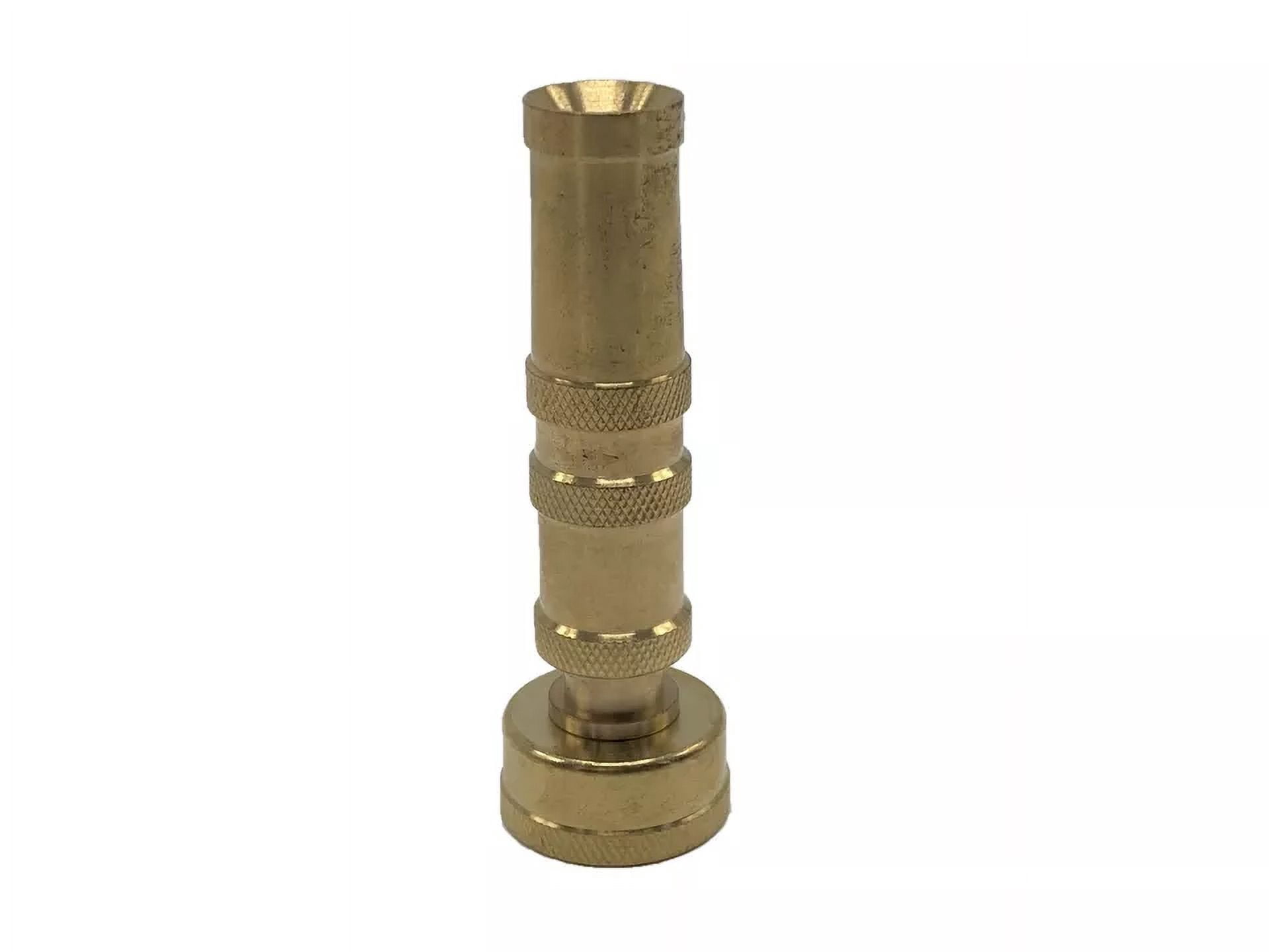PURELY- Solid Brass Garden Spray Nozzle 4" Adjustable Twist Water Hose Usa Stock 2 Pack