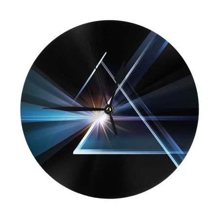 Wall Clocks light through triangular prism (2) Decorative for Living Room Kitchen Home Bedroom