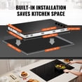 thumbnail image 6 of VEVOR Electric Cooktop, 30 inch 4 Burners Built-in Electric Stove Top, 7200W Ceramic Top Radiant Cooktop, with Glass Panel, Knob Control, 11 Heat Levels, 220-240V, Hard Wire (No Plug), 6 of 9