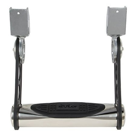 Universal Step - Bully AS-800 Universal Stainless Steel Tube Hoop Step Bar with Black Powder Coated Arms