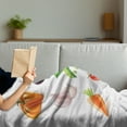thumbnail image 3 of Vegetable Soft Flannel Fleece Blanket, Vegan Menu Pumpkin Eggplant Pepper Tomato Garlic Bunch of Organic Farm Elements, Cozy Plush for Indoor and Outdoor Use, 50" x 60", Multicolor, by Ambesonne, 3 of 5