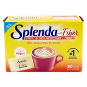 Splenda Zero Calorie Sweetener   Fiber, 1G of Fiber Per Packet - 80CT