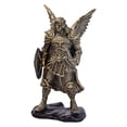 thumbnail image 4 of Figura de guerrero ángel hecha a mano, adorno de mesa para escritorio o dormitorio. Oro B, 4 of 9
