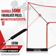 thumbnail image 3 of Red de contención para lacrosse ZEALFEEL 427 x 305 cm con postes de espuma, 3 of 8