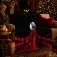 thumbnail image 3 of Surreal Red Eyeball Art Gothic, Dramatic Fantasy Scene, Warm Flannel Blanket for Living Room and Bedroom with Detailed Artwork, Art Lovers Housewarming Gift, Fantasy Home Decor, 3 of 9