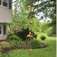 thumbnail image 3 of Hanging Humming Bird Rain Chime Metal Rain Chain Garden Wind Chimes Decorative Bell Musical Rain Feng 99 inch, 3 of 4