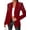 Wine Red, variant on Women'S Business Blazer, Long Sleeve Open Front Suit Jacket, Rhinestone Button Down Coat, Office Work Wear Blue XL