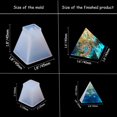 thumbnail image 3 of 52pcs 4 Style Pyramid Molds Kit - Cone Pyramid Trapezoid Resin Silicone Molds with Glitter Accessories - Crafting Tools - Epoxy Casting Molds for Resin Crafts Soap Candle Making, 3 of 9