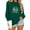 #176-Green, variant on Craaazy Women's Christmas Shirt Long Sleeve Merry Christmas Sweatshirts Casual Pullover Tops Gifts
