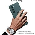 thumbnail image 5 of Compatible with Samsung Galaxy Z Fold 5 Case with Screen Protector,Ultra-Thin Slim Shockproof Anti-Scratches Rotate Ring Kickstand Stand Phone Case for Samsung Galaxy Z Fold 5 5G Green, 5 of 14