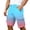 Sky Blue@GC@, variant on CONZONE Mens Cargo Shorts Elastic Waist Summer Shorts For Men Gradient Color Lightweight Loose Fit Beach Shorts With Pockets