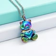 thumbnail image 6 of Teddy Bear Cremation Urn Nekclaces Ashes Jewelry for Men Women Heart Memorial Urn Keepsake Locket Pendant Ash Holder, 6 of 7