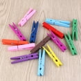 thumbnail image 6 of Raindrops Painted Clothespins Wooden Clothes Pegs Random Color 40Pcs, 6 of 7