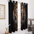 thumbnail image 3 of Tiger Animals 2 Panels 3D Printing Pattern Curtain for Bedroom Living Room Kitchen Window Decoration Home, 3 of 6