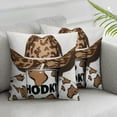 thumbnail image 3 of Milk Cow Throw Pillow Covers  Soft Kids Glitter Hat Decorative Throw Pillowcases for Boys Teens Western Decor Pillow Cases Cushion Covers Brown Cushion Cases Room Decor, 3 of 7