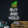 thumbnail image 3 of Handmadetneonsign Buy And Hold Stock Market Neon Light, Trading Neon Sign, Bitcoin Led Sign, 3 of 5