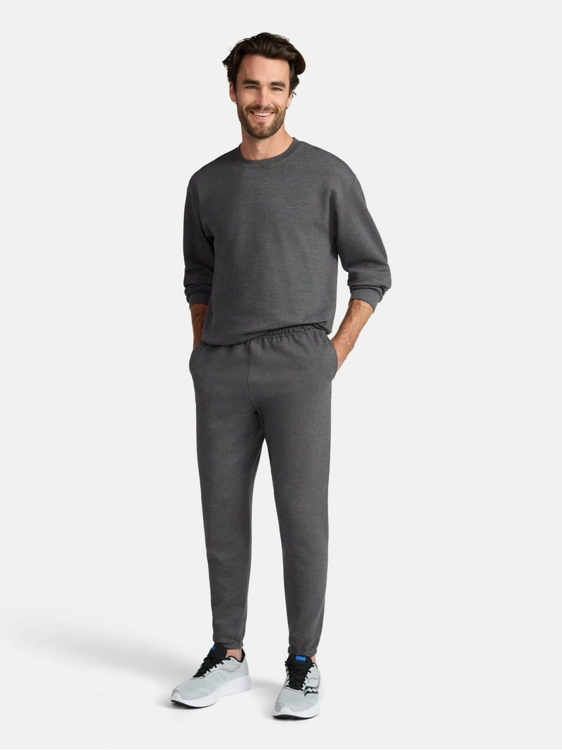 Athletic Works Men's and Big Men's Fleece Jogger Sweatpants, Sizes