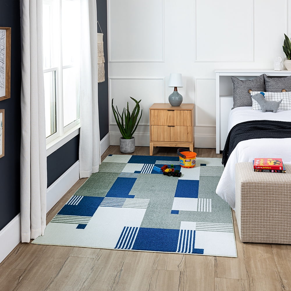 Mohawk Home Alliance Indoor Geometric Area Rug, Royal, 5' x 8'