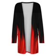 thumbnail image 6 of DOPI Fashion Women's Casual Loose Button Printed Long Sleeve Pocket Long Cardigan, 6 of 6