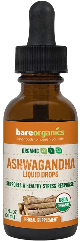 Bare Organics Organic Ashwagandha Drops 1 oz