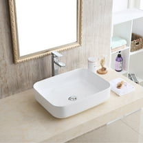 Karran Usa Vc-505 Valera 20" Rectangular Vitreous China Vessel Bathroom Sink - White
