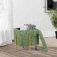 thumbnail image 2 of Joveco Square Folding Storage Ottoman Foot Rest Stool Vanity Stool Piano Stool for Bedroom Living Room 13"D, 2 of 5