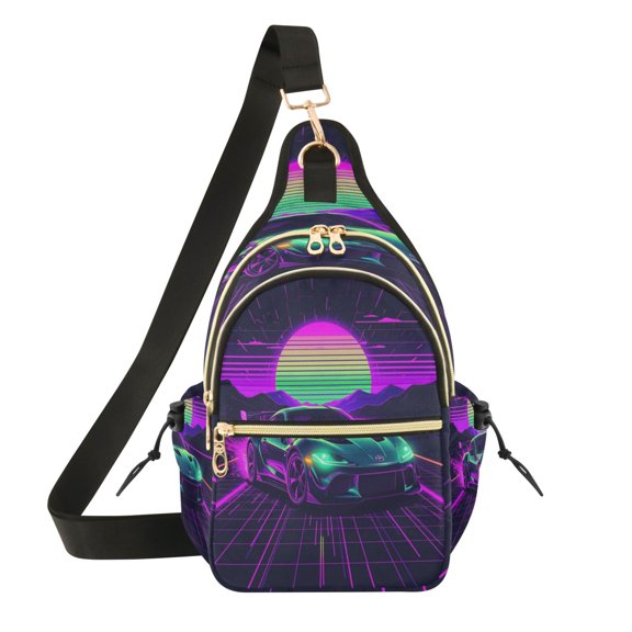Women Crossbody Bag Fashion Neon-speed Printed Sling Bags Shoulder for Women