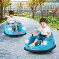 thumbnail image 2 of Gymax 12V Electric Kids Ride on Bumper Car Battery Powered Bumping Car w/ Remote Control Blue, 2 of 10