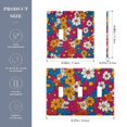 thumbnail image 2 of Yayeee Toggle Light Switch Wall Plate 2-Gang 4.56"x4.48" Decorative Outlet Cover, Red Whimsical Floral, 2 of 7
