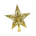 thumbnail image 3 of Adorno para de Navidad, diseño hueco de regalo, decoración navideña creativa, adorno de estrella para decoración navideña, oficina, hogar, Oro, 3 of 9