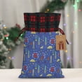 thumbnail image 5 of Rocae New-York City Print Christmas Drawstring Linen Gift Bag with Drawstrings Treat Bag Goody Present Bags for Christmas Party Favor, 5 of 8