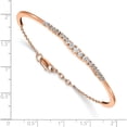 thumbnail image 2 of 14K Rose Gold Lab Grown Diamond Si1/Si2, G H I, Graduated Bangle Bracelet Made In India bm3727-075-rlg, 2 of 5
