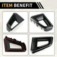 thumbnail image 6 of Unique Bargains Front Side Bumper Grille Cover Trim for Chevrolet Colorado for GMC Canyon 2023-2024 Left Right Grille Bumper Vent Cover Trim ABS Carbon Fiber Pattern Black, 6 of 6