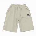 thumbnail image 5 of NIEWTR Boys Casual Cargo Shorts Lightweight Cotton Shorts with Pockets for Outdoor Adventure Play(Grey,7-8 Years), 5 of 9