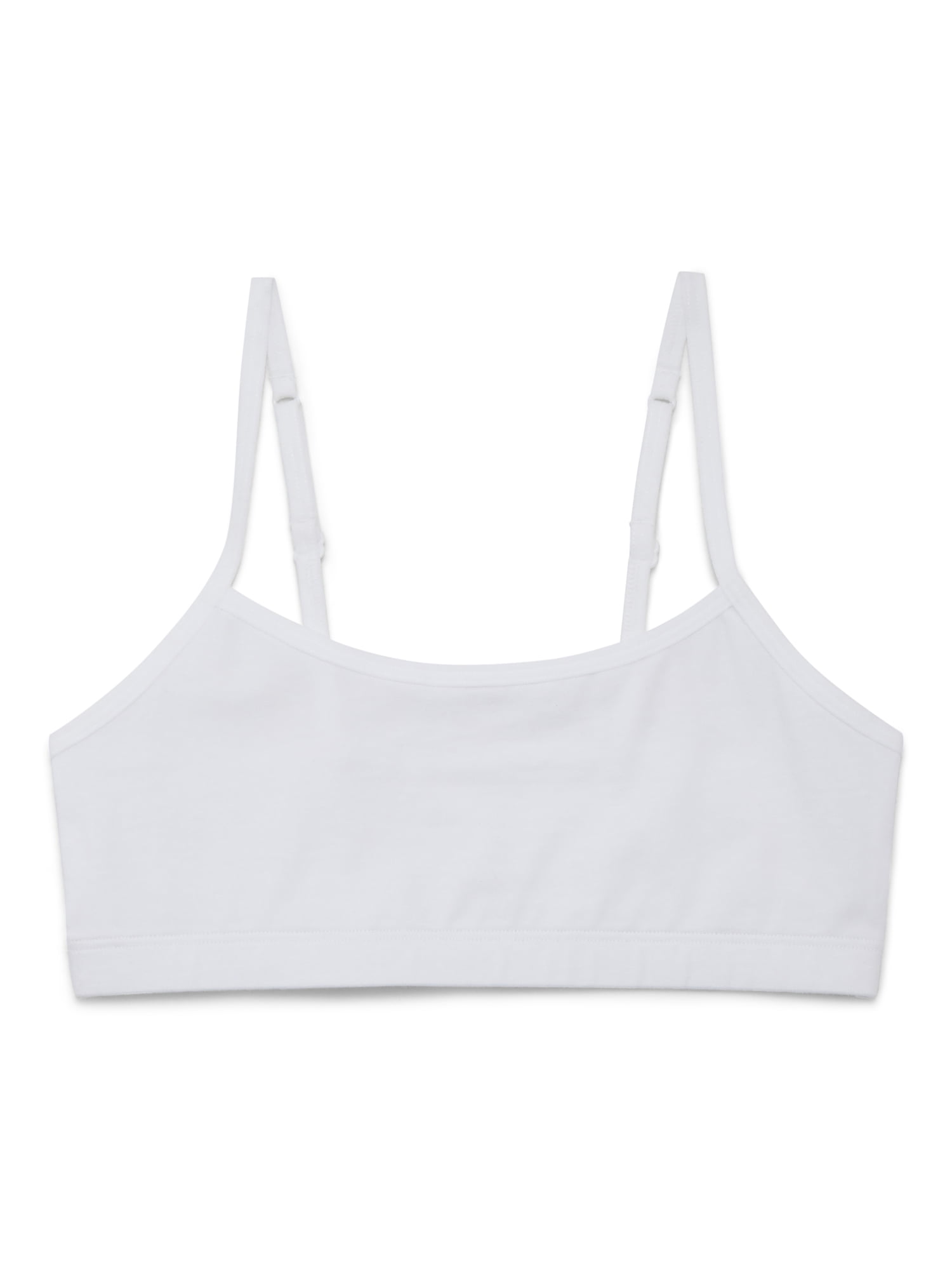 Wonder Nation Girls Cotton-Blend Scoop Bralette and Brief Panties Bundle, 5-Pack, Sizes XS-2XL