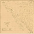 thumbnail image 2 of Narvaes 15x15 White Modern Wood Framed Museum Art Print Titled - California, Part of New Mexico - Narvaes 1823, 2 of 4