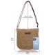 thumbnail image 2 of Stråväska för Kvinnor, Liten Crossbody-väska för Sommarstranden med Dragkedja och Justerbar Axelrem, Bohovävd Handgjord Axelväska (Khaki), 2 of 5