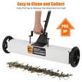 thumbnail image 3 of 24/36-Inch Rolling Magnetic Sweeper with Wheels, Telescoping Magnetic Pickup Tool with Adjustable Handle, 33/55-Pound Capacity Heavy-Duty Magnet to Pick Up Nails, 3 of 6