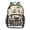 Various Poses Chickens Pattern, variant on PVC Transparent Backpacks Clear Backpack for Travel and Outings Hand-drawn Shell Pattern
