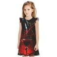 Zufioo Halloween Vampire Party Girls Nightgowns Toddler Girl Pajamas
